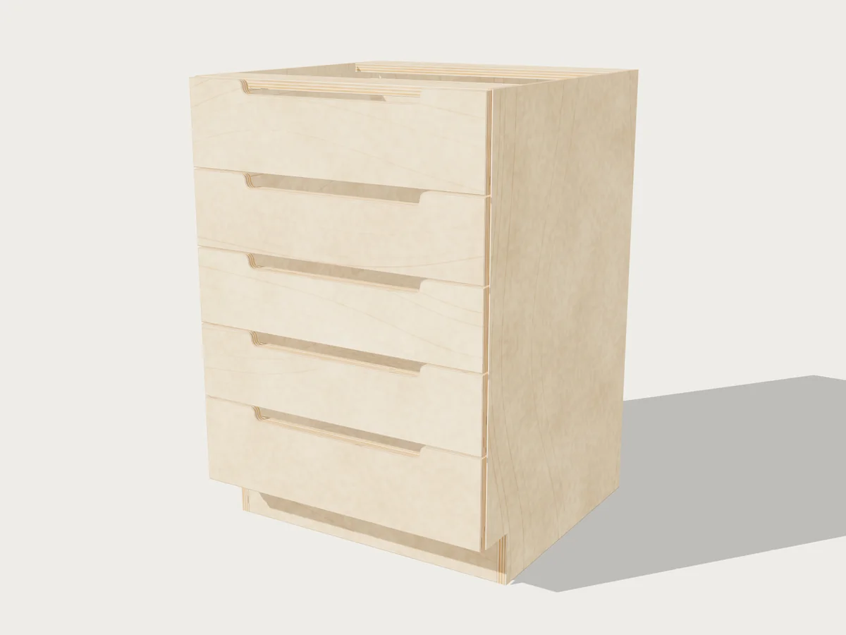 Drawer Cabinet, drawn by Benchside at its standard size