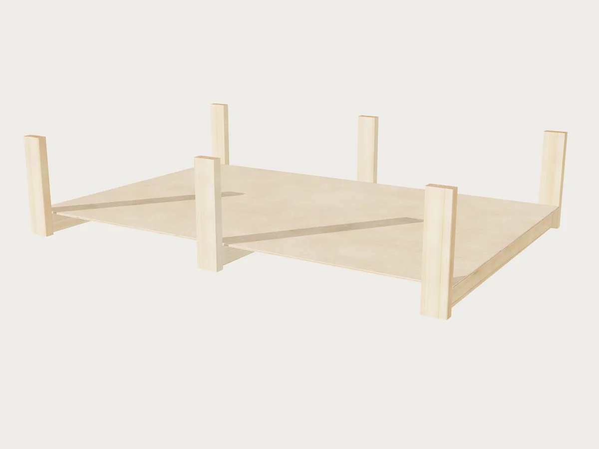 Ceiling Storage Rack, drawn by Benchside at its standard size