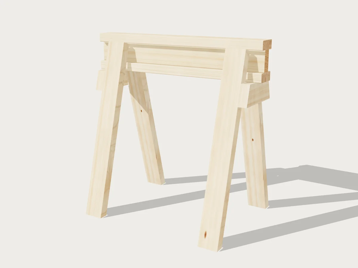 Sawhorses, drawn by Benchside