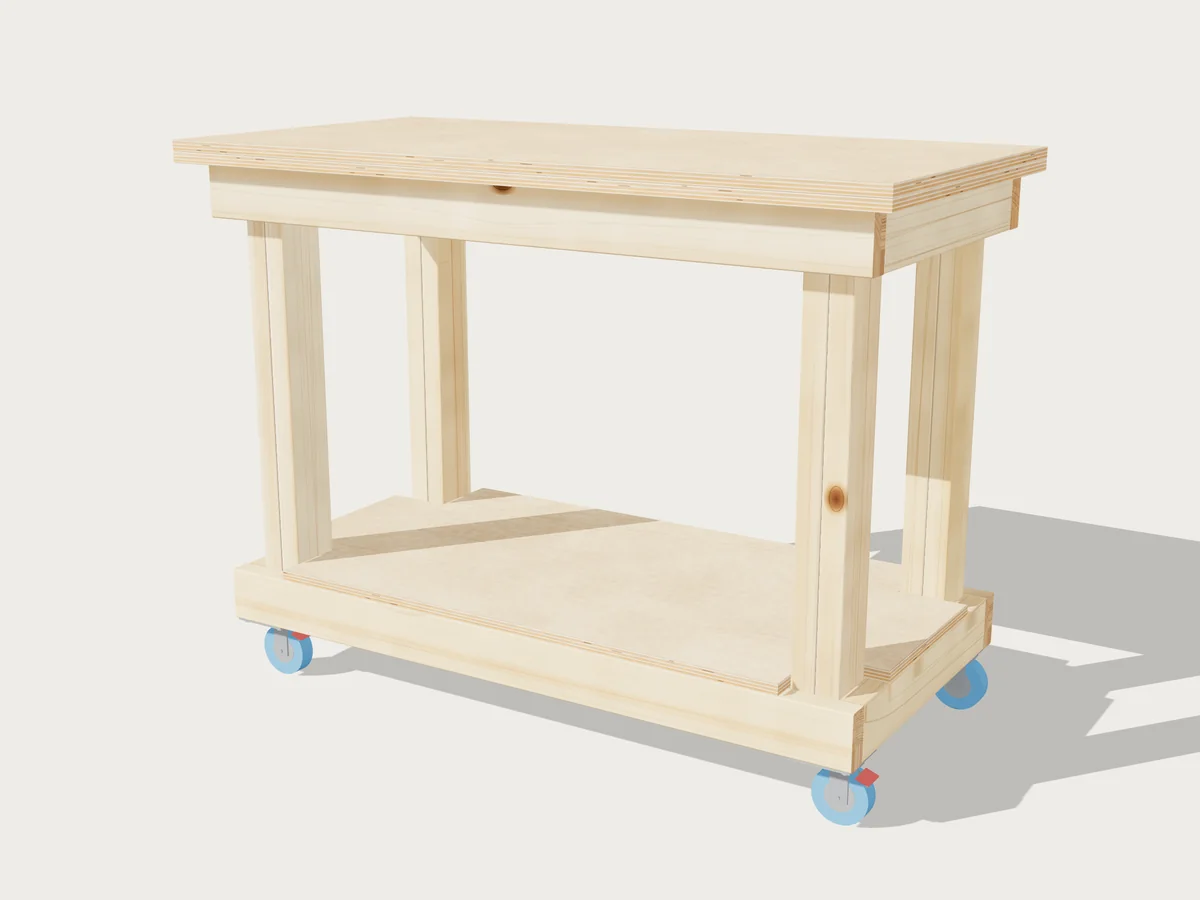 Mobile workbench, drawn by Benchside