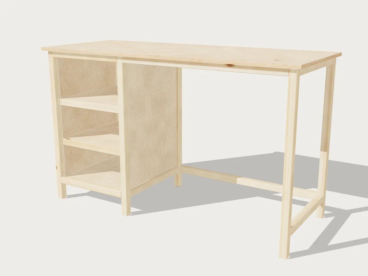 Shop PC Desk, drawn by Benchside at its standard size