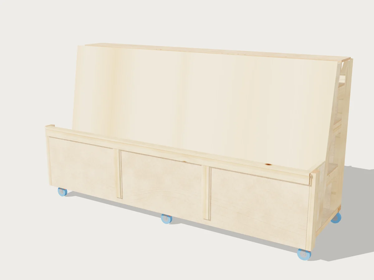 Lumber and Sheet-Goods Cart, drawn by Benchside at its standard size