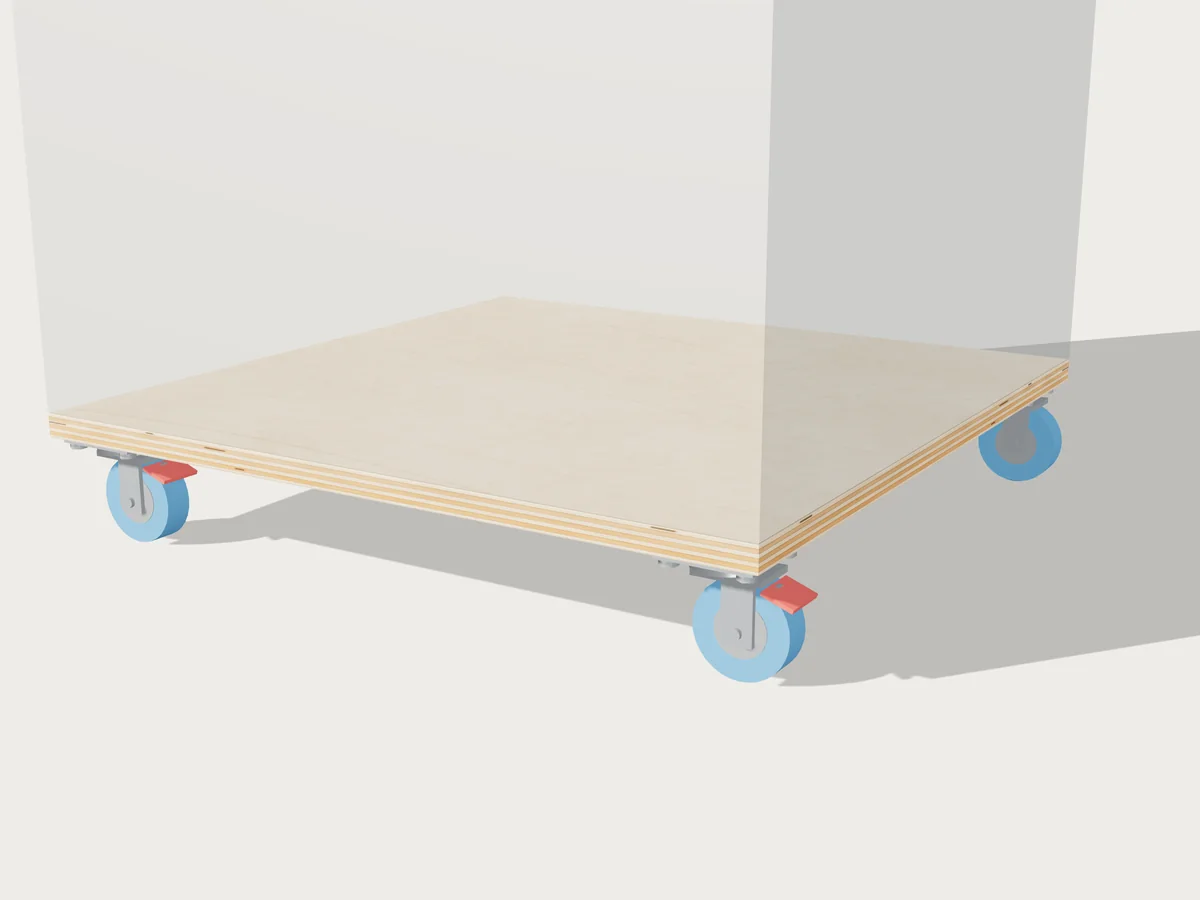 Trash can cart, drawn by Benchside